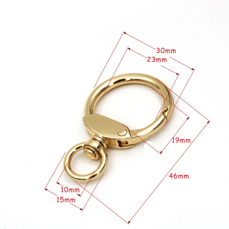 Meetee 2/5pcs 23mm Metal Hook Keychain Buckle Spring Key O Ring DIY Bag Decoration Hanging Jewelry Crafts Accessory BF029 | Дом и сад