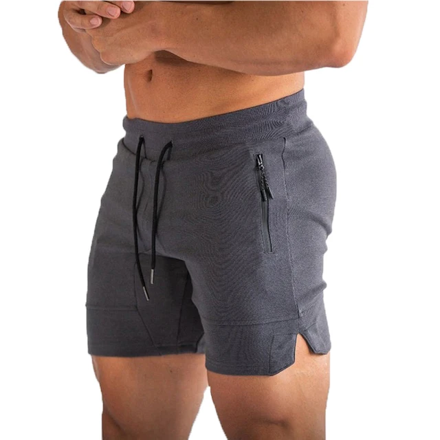 SIPERLARI Men's Zip pocket Fitness Gyms Shorts Mens Summer Running Short Pants Male Jogger Workout Beach sport shorts 2021 New 5