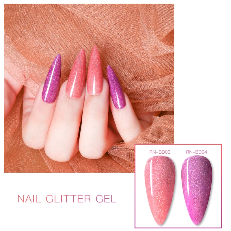 Лазерная фотолампа RBAN NAIL 8 мл блестящая долговечный полуперманентный Гель-лак