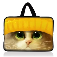 cute yellow cat laptop bag soft notebook sleeve case cover for hp lenovo acer dell macbook air pro 13 14 15 17