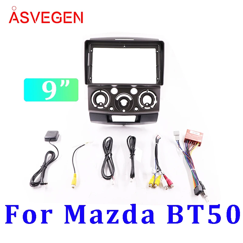 

9" Car Radio Fascia Frame For Mazda BT50 Car Dvd Frame Install Panel Dash Mount Installation Dashboard