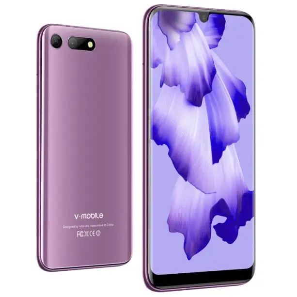 4G LTE 3 ГБ RAM 32 Гб ROM TEENO Vmobile A60 мобильный телефон Android 8,1 5," HD+ 2.5D ips 3800mAh 4G Celular смартфон мобильный телефон - Цвет: Фиолетовый