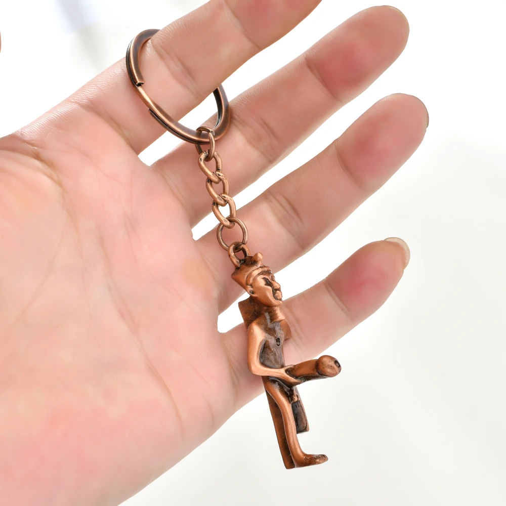 Vicney Новое поступление гигантский пенис Бронзовый портрет брелок модный Древний