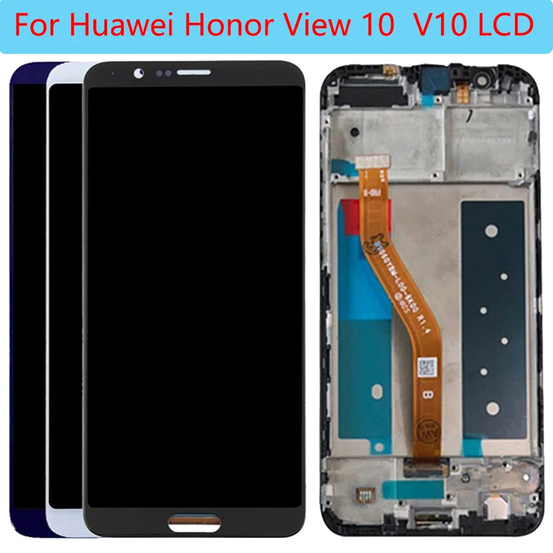 

ЖК-дисплей V10 для Huawei V10, сенсорный экран с рамкой, дигитайзер для ЖК-дисплея, экран 5,9 дюйма, для Huawei V10, с дигитайзером на сенсорном дисплее, с ...