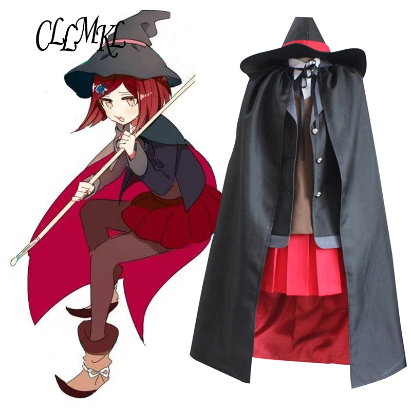 Danganronpa V3 Yumeno Himiko Косплей Костюм Униформа накидка шляпа| |