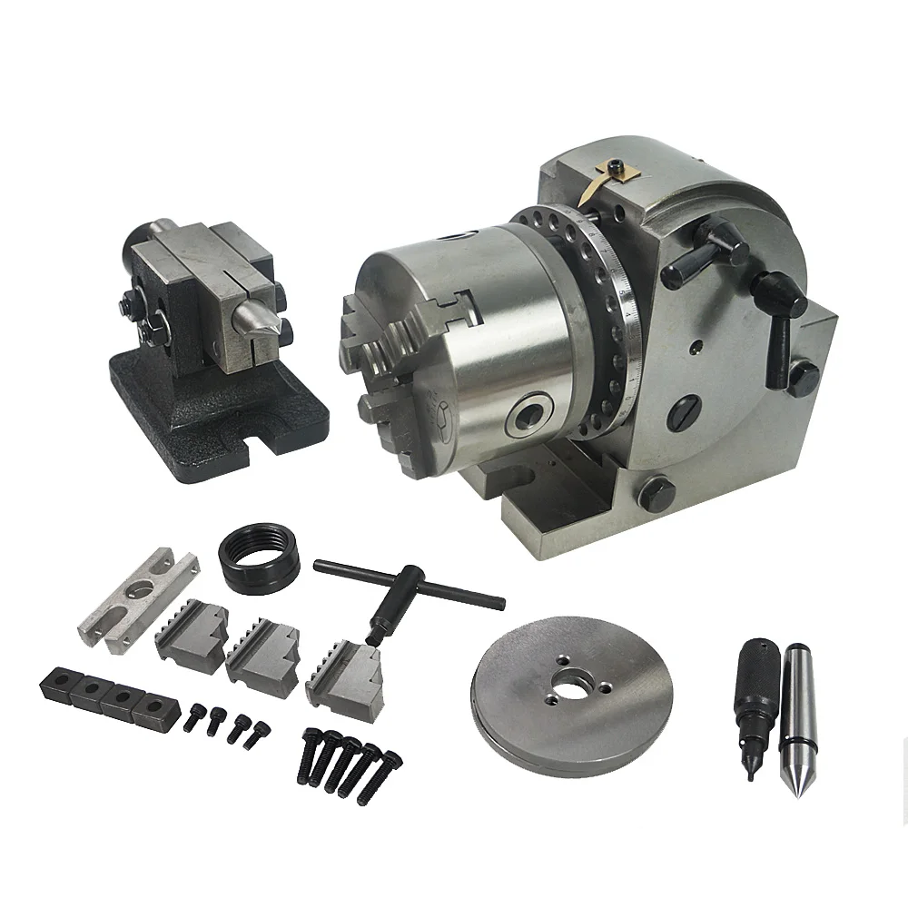 

CNC router Rotary axis BS-0 Universal dividing head With 125mm 3-jaw chuck for CNC milling machine
