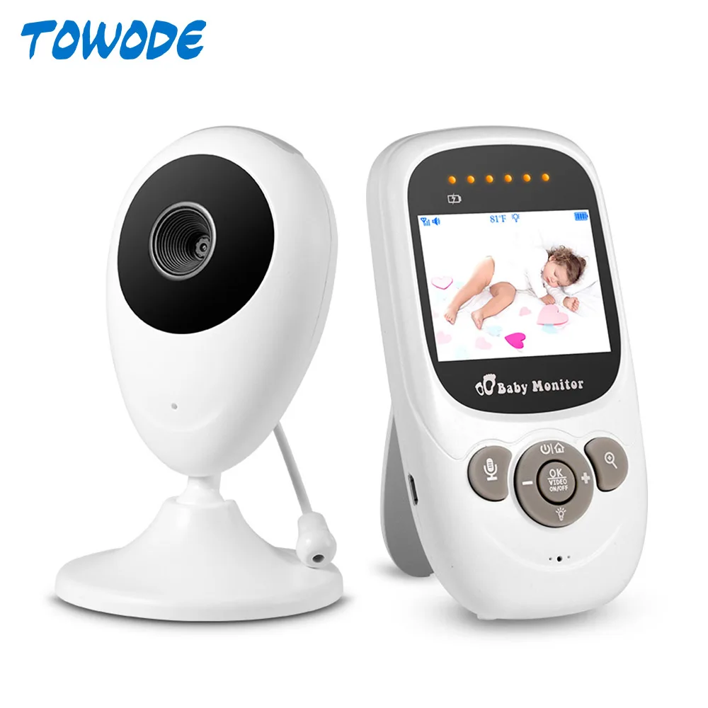 

TOWODE 2.4 inch Video Baby Monitor Home Security Wireless Night Vision Babysitter Built in Microphone 4 Lullabies Baby Camera