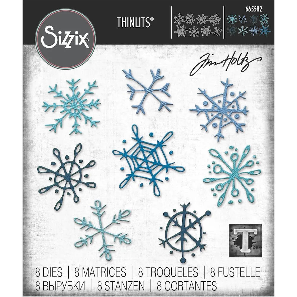 

Scribbly Snowflakes Thinlits Dies New Metal Cutting Dies Scrapbook Diary Decoration Stencil Embossing Template DIY Greeting Card