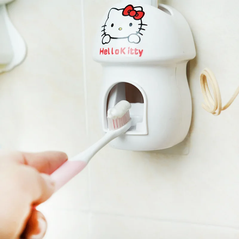 

Cute Bathroom Toothpaste Storage Rack Cartoon Wall-mounted Toothpaste Squeeze Artifact Creative Automatic Punch-free Squeezer