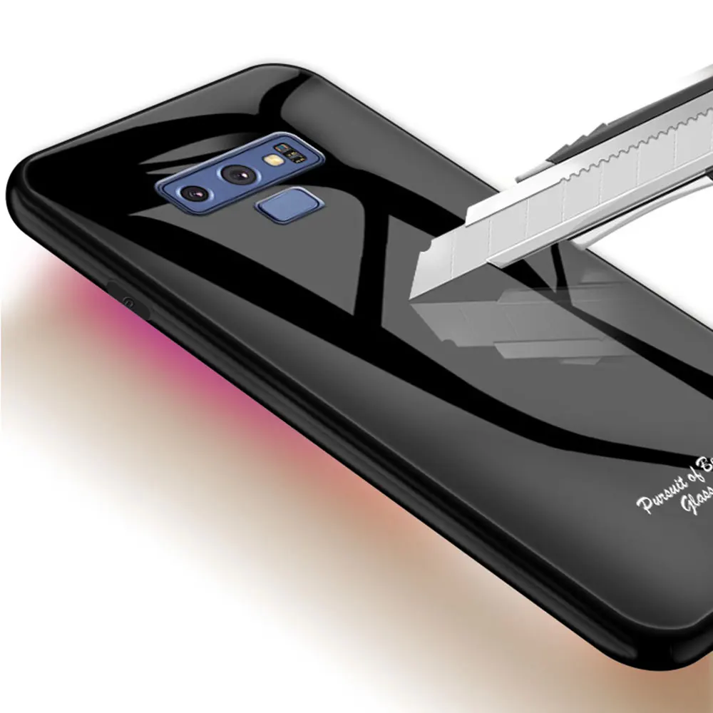 KISSCASE Оригинальный чехол из закаленного стекла для samsung Galaxy S9 S10 Plus S10e Note 10 9 8
