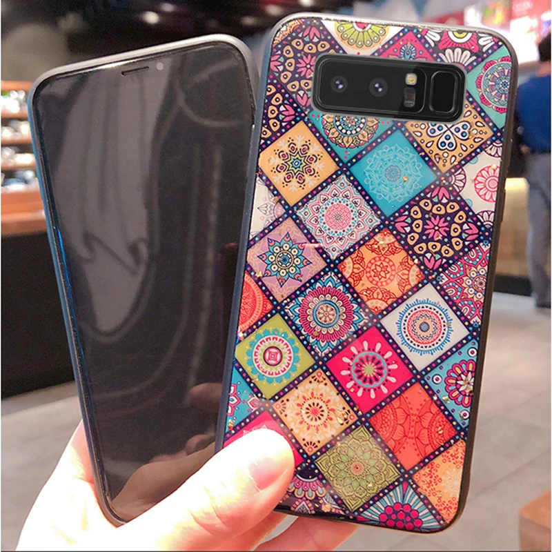 Блестящий чехол для Samsung Galaxy S10 S10e + роскошная сетка с сердечками и леопардовым