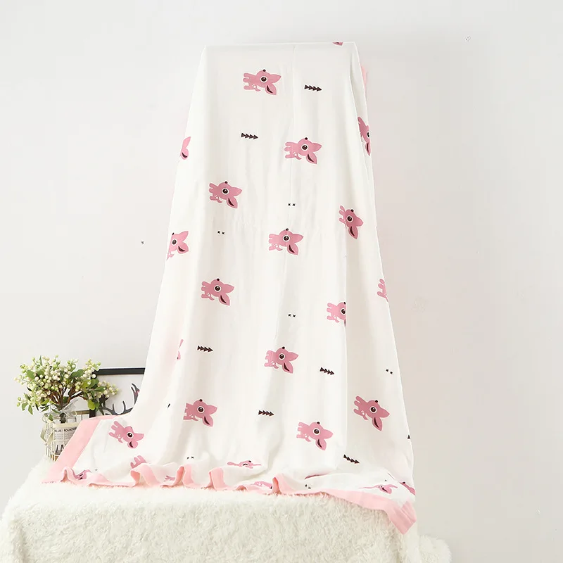 120X150CM мягкий муслин бамбукового волокна и хлопка для новорожденных спальный