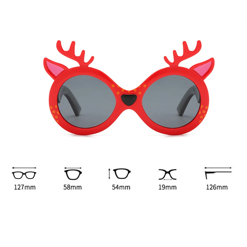 

Children's Fawn Silicone Polarized Sunglasses UV protection Kids Sunglasses Boys And Girls Unisex