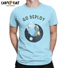 Мужские футболки Golang Gopher Go из чистого хлопка, новинка, футболки с круглым вырезом, футболка с надписью, одежда с коротким рукавом