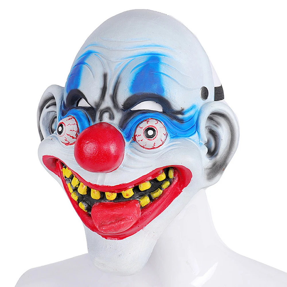 Хэллоуин 3D демон клоун Монстр Маска ПУ пузырь смешной ужас лица все лицо голова