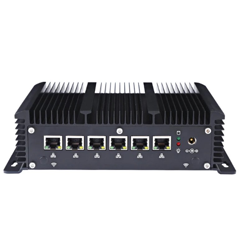 6*Intel i210/i211 Fanless Mini PC J1900 Celeron 3865U 3965U 2955U Firewall Router Industrial Control Host Windows 7 10 Linxu | Компьютеры