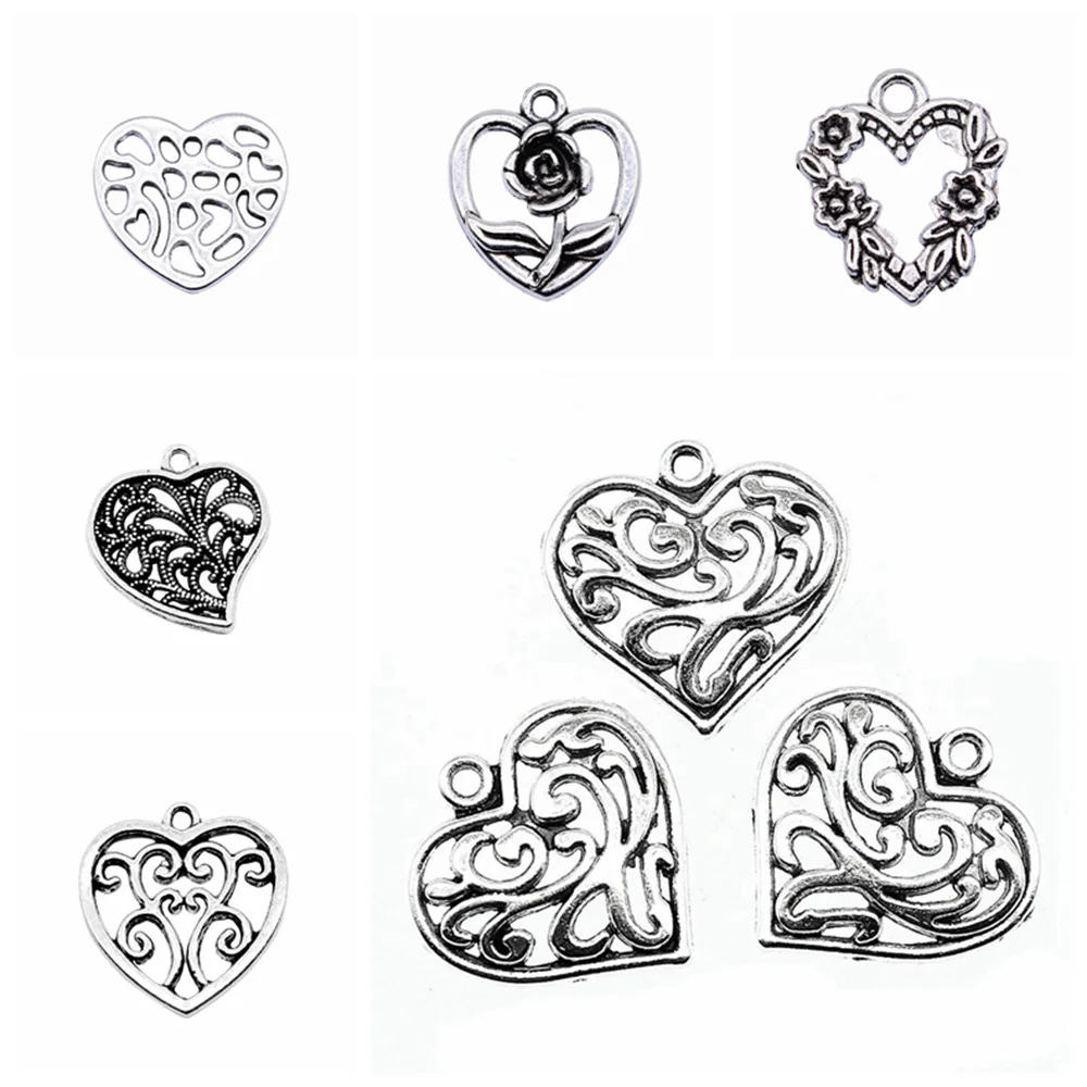 Оптовые Подвески wecharms для детской подвески diy ювелирные аксессуары Подвески в форме сердца