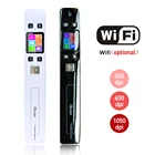 Портативный Ручной цифровой сканер Iscan02, беспроводной, Wi-Fi, 1050 точекдюйм, ЖК, сканер для офиса, документов, фото, JPG, PDF квитанций, A4, ручной мини-сканер