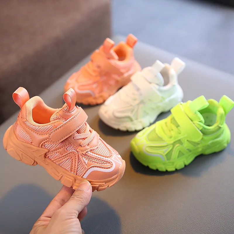 

Children Shoes Green Air Mesh Sneakers for Toddler Baby Little Girls Boys Breathable Casual Running Sports Shoes High Quality