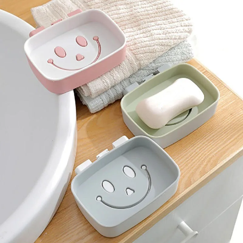 Ящик для мыла Smiley креативный держатель в ванной комнате сушилка хранения поднос