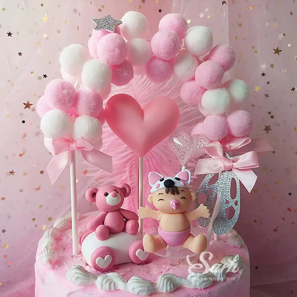 1 шт. яркий розовый синий мягкий помпон | Дом и сад