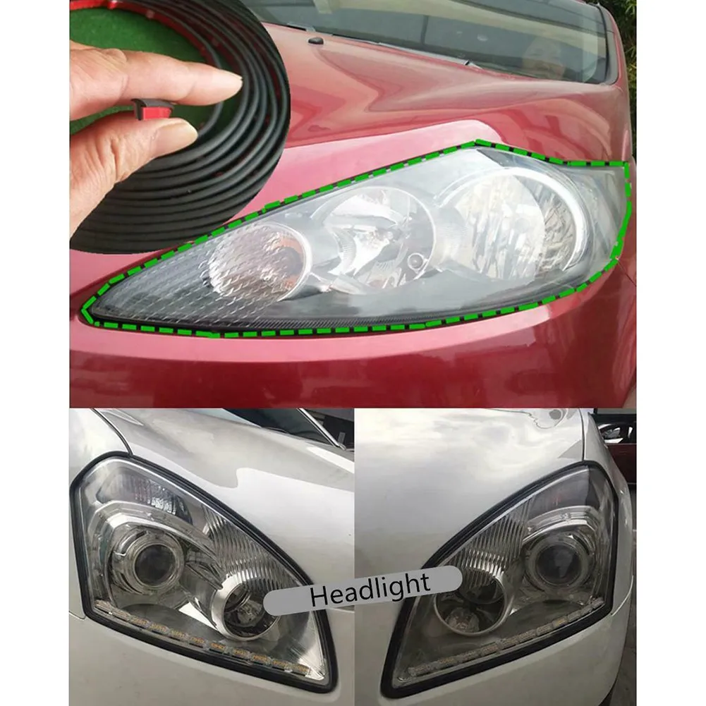 

Trim Sealing Strip Weatherstrip Fender For Car Front Rear Bumper Rubber