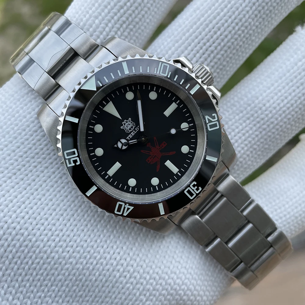 

STEELDIVE Self Winding Mens Watch Diver 20Bar Waterproof 316L Stainless Steel Mechanical Wristwatches BGW-9 Luminous