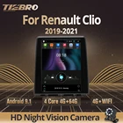 Автомагнитола 2DIN на Android 9,0 для Renault CLIO Tesla Style Screen 2019 2020 2021 4G + 64G WIFI Автомобильный мультимедийный плеер навигация GPS