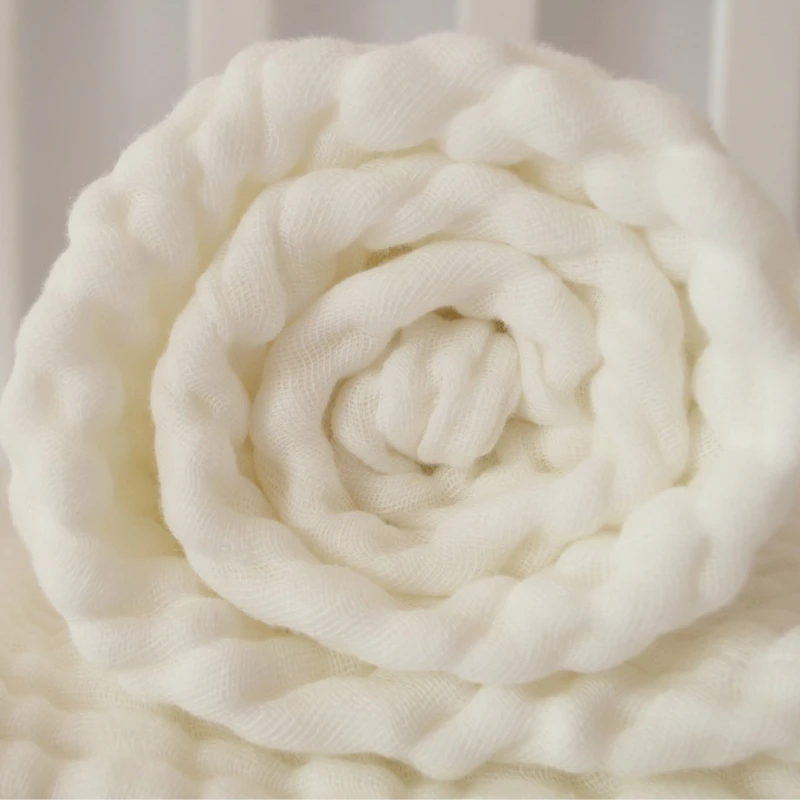 

Reusable Baby Muslin Blanket Infant Newborn Soft Breathable Gauze Swaddle Wrap 24BE