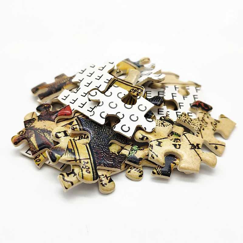 

Cardboard Jigsaw Puzzle 1000 Pieces Decompression Educational Toys for Adults Kids Parent Child Games Antique World Map