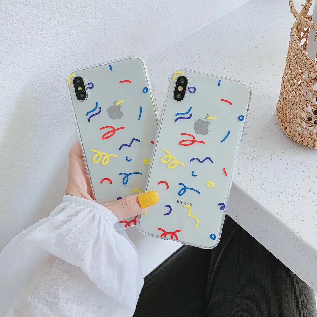 Новый простой и стильный чехол для телефона с граффити iphone Xs MAX XR 6X6 s 7 8 plus крутая