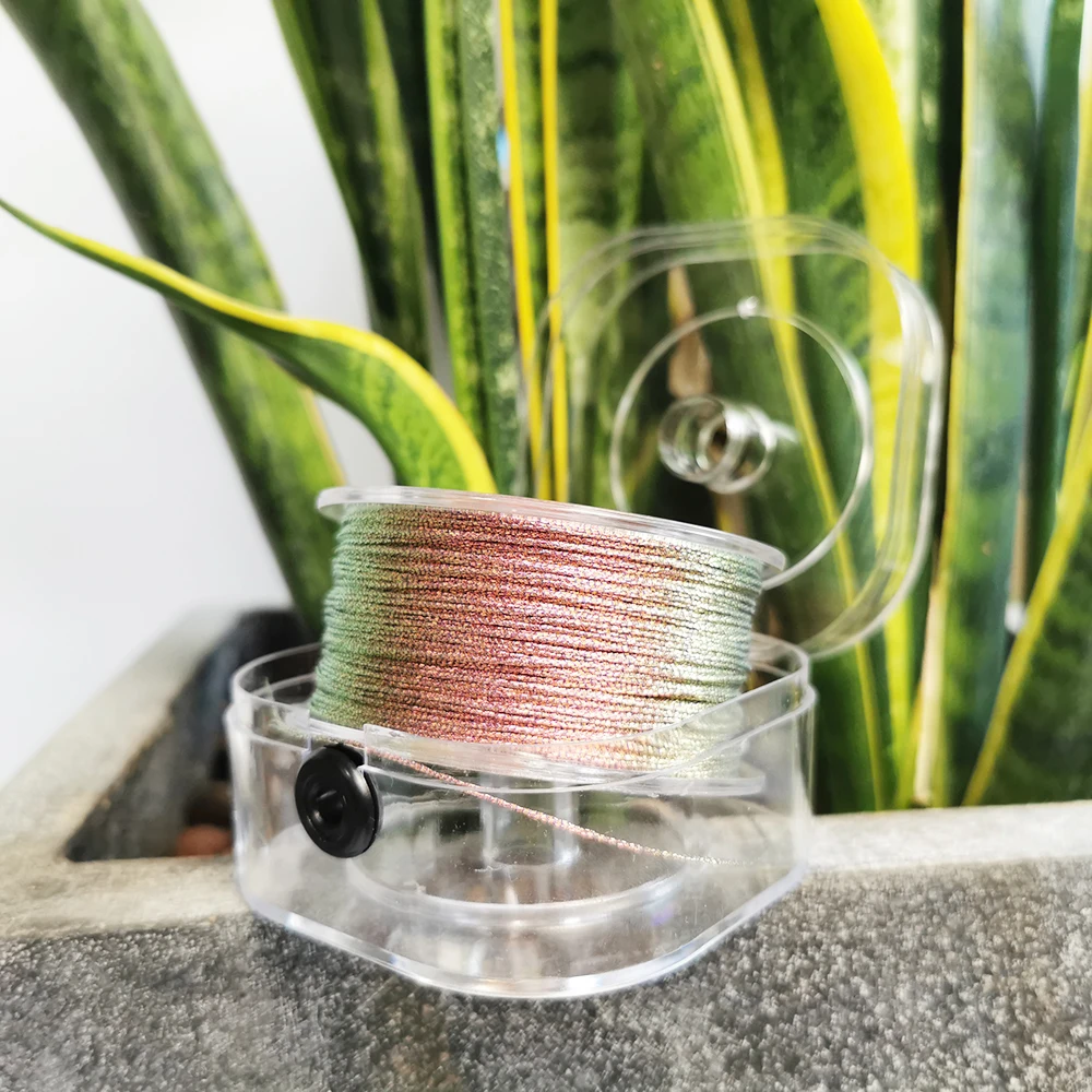 Sanbest 6 нитей металлическая нить в коробке ручная работа сделай сам браслет лента