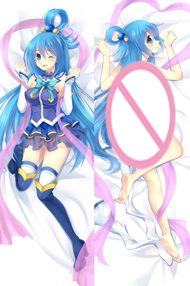 

Cute Aqua Cushion Cover Hugging Body Pillow Case Kono Subarash Sekai Ni Shukufuku Wo Otaku Bedding Pillow Cover Anime Dakimakura