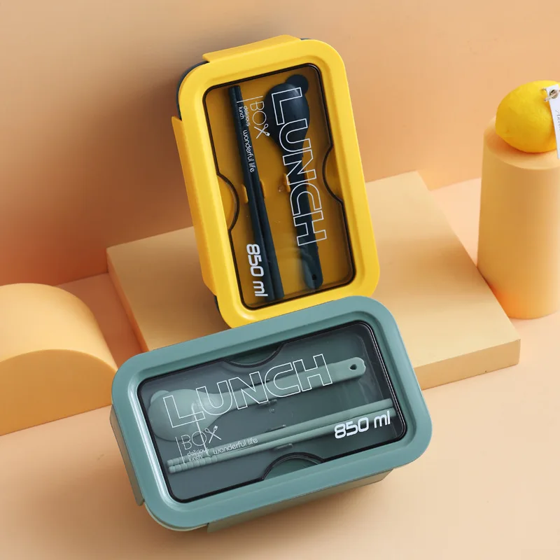 Ланч бокс отдельные отделения Детская стандартная коробка столовая посуда с