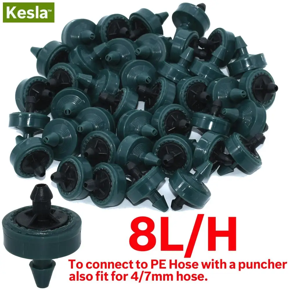 Кесла 50 шт. 2л/4л/8л насос для капельного орошения регулятор полива сада спринклер