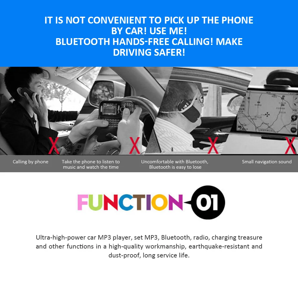 Универсальный Автомобильный MP3 плеер 12 В AUX USB автомобильный Bluetooth fm радио