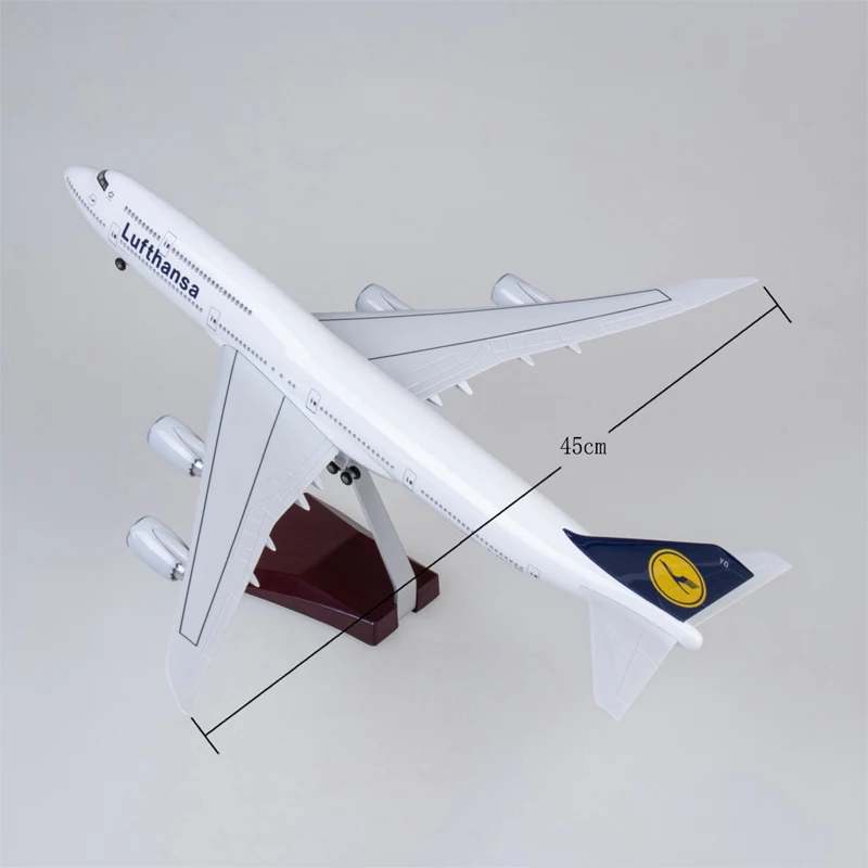 47 см 1/160 Самолет Авиакомпания Lufthansa B747 8 747 гражданского модель авиалайнера
