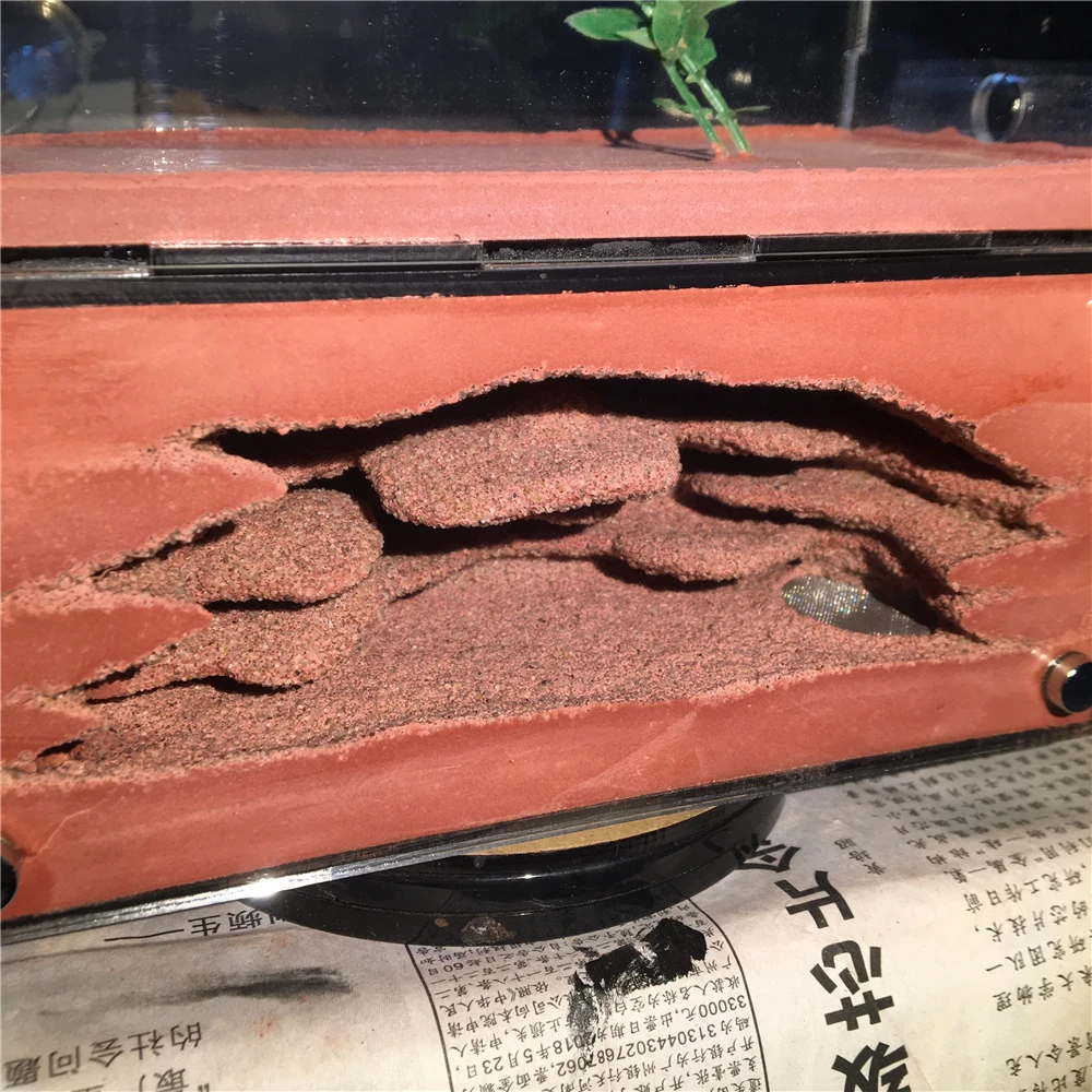 Пастостическая муравьиная ферма Муравьиное гнездо из акрила и бетона 160*140*70 мм с