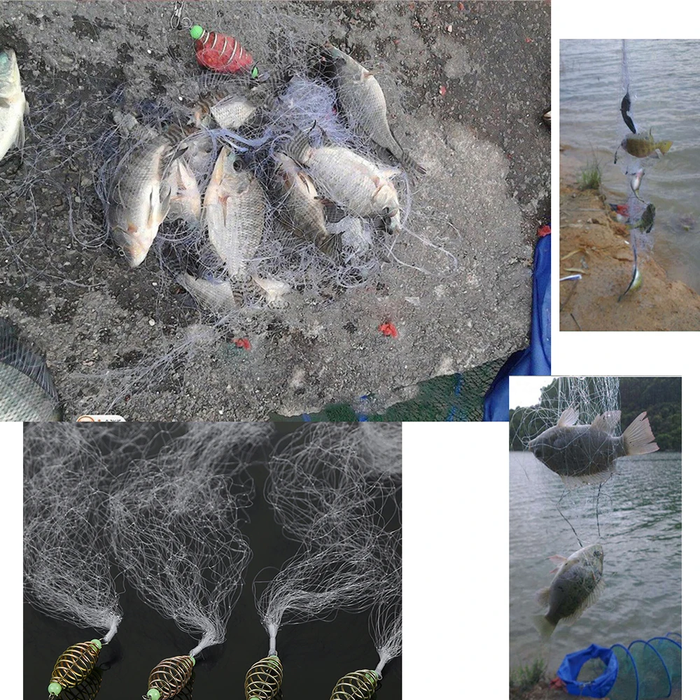 Медь Весна рыболовная сеть для мелководья с ночным со светящейся бусиной