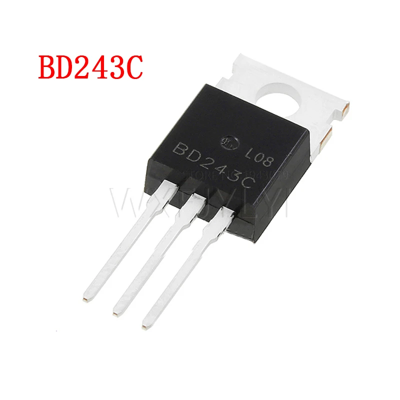 10 шт. BD243C BD243 100 в 6A TO 220 биполярные транзисторы NPN универсальные новые