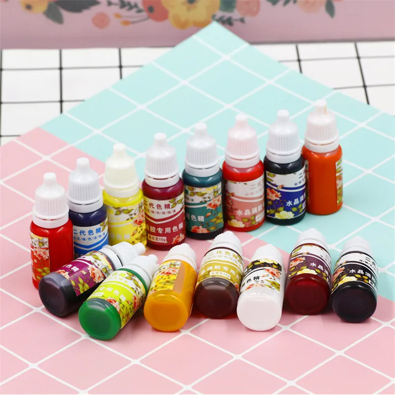 10 мл эпоксидная смола пигмент УФ смолы окрашивающий краситель краска Ресина