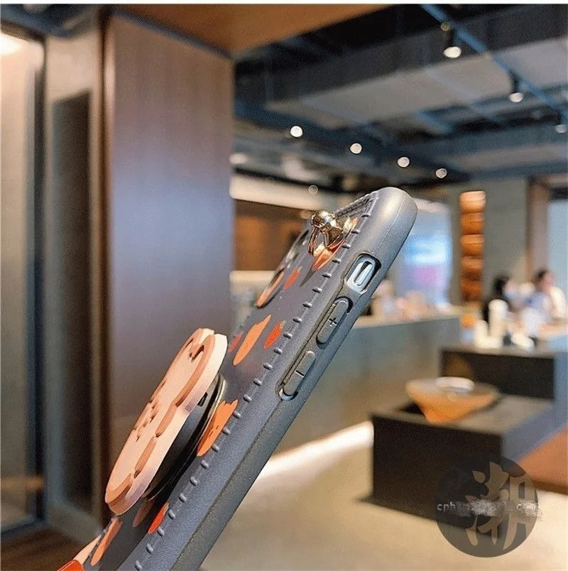 

Cute Cartoon Straddle Mobile Phone Cases For IPhone 12 Pro Max 11 Pro X Xr Xs Max 7 8 Plus Soft Matte Shell With Bracket