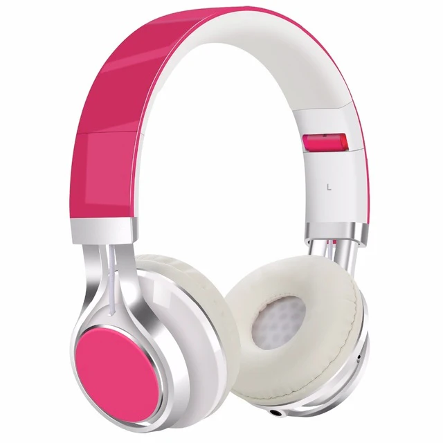 Pink without box Красочные игровая гарнитура EP16S 3,5 мм проводной повязка fone de ouvido складной стерео бас гарнитуры геймера для офиса музыкальные наушники - Цвет: Pink without box
