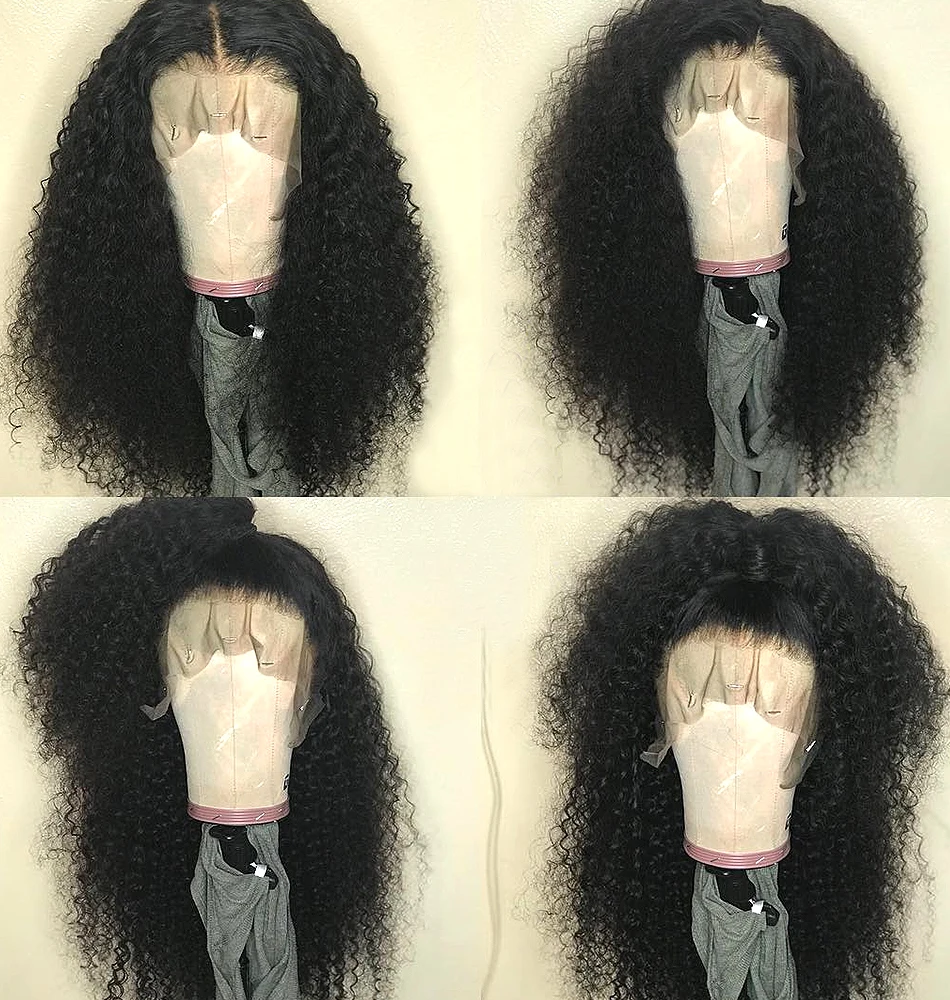 08-30 дюймов малазийские кудрявые 13X6 кружевные передние человеческие волосы парики предварительно выщипанные глубокая волна фронтальный парик для черных женщин волна воды не Реми