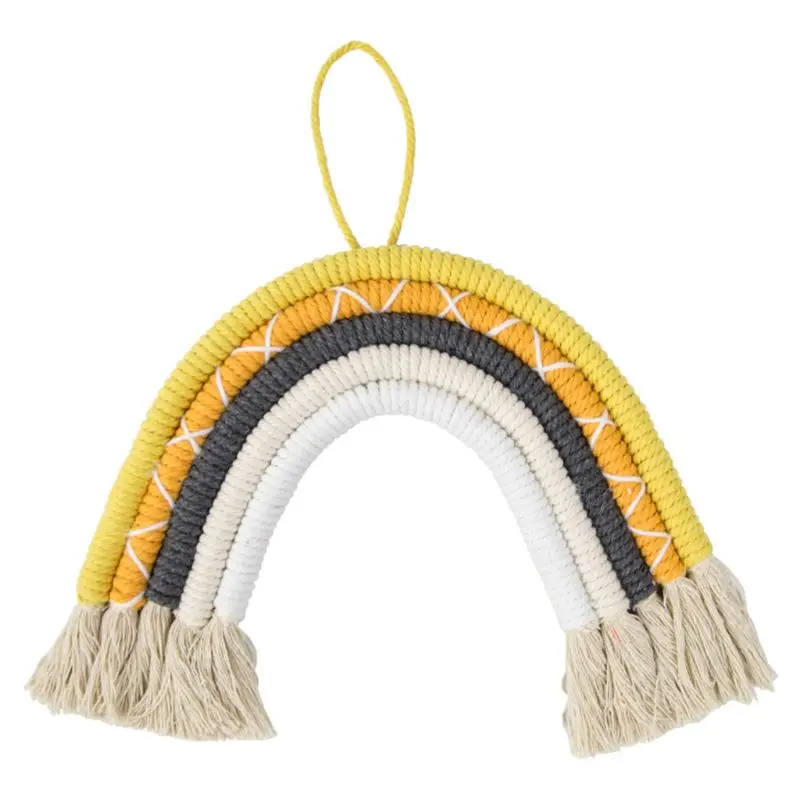 

Nordic Style Woven Color Pendant Tapestry Wall Hanging Cotton Thread Ornaments