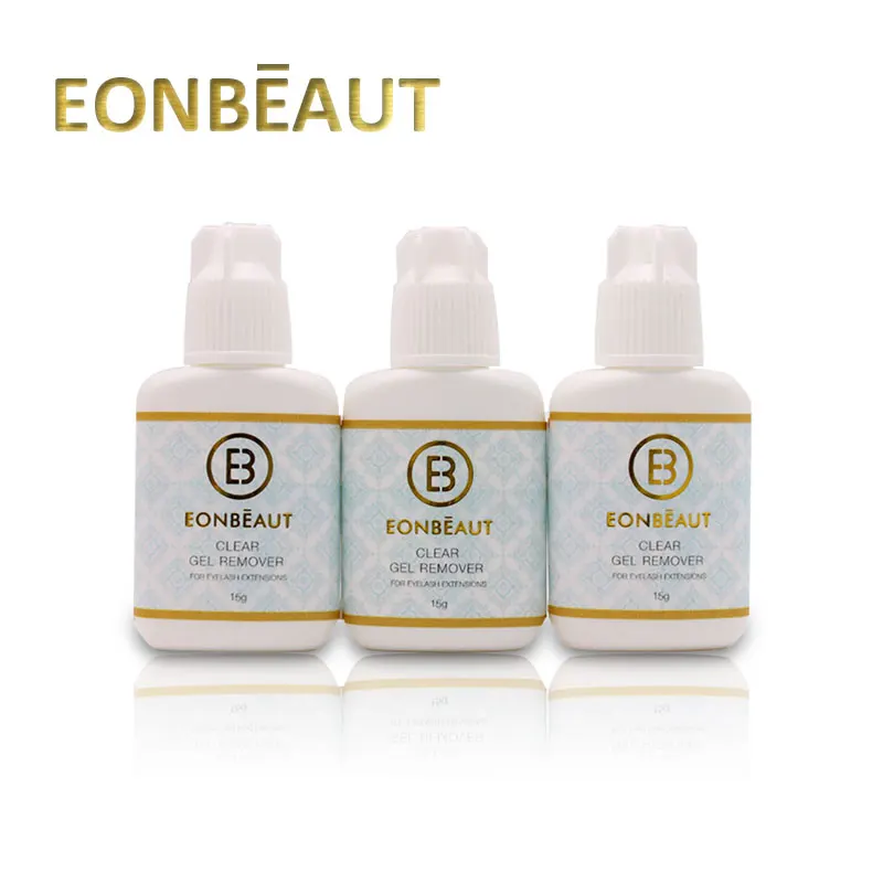 

5 Bottles EONBEAUT Eyelash Extensions Tool Remover Eyelash Glue Gel Remover White 15ml Wholesale for Lashes Remover Makeup Tools