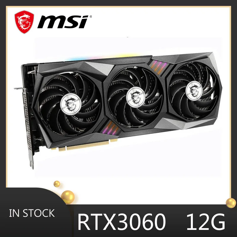 

Msi RTX 3060 gaming x trio 12g 256 бит 3060ti 3070 gddr6 nvidia geforce, графические карты 3080 ti gpu