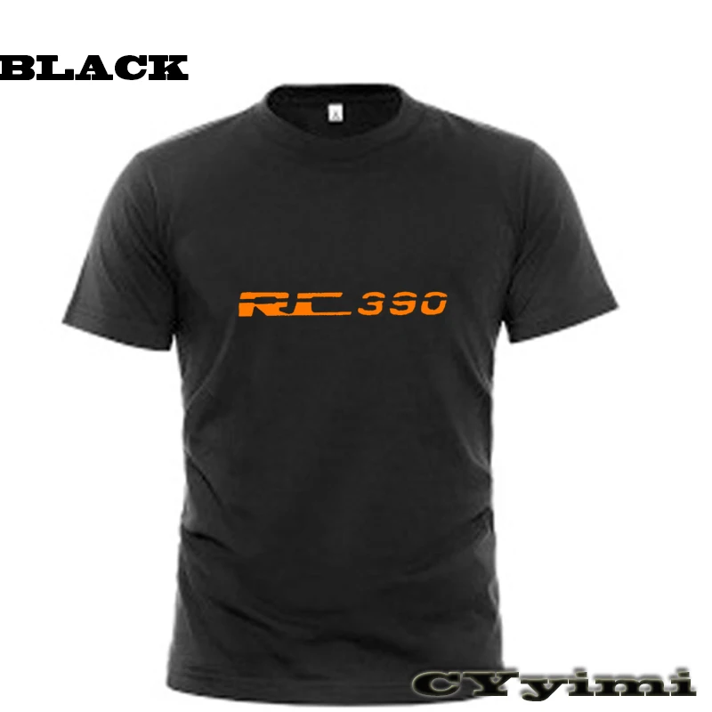 

For KTM RC390 rc390 T Shirt Men New LOGO T-shirt 100% Cotton Summer Short Sleeve Round Neck Tees Male