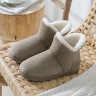 Зима 2021, теплые домашние хлопковые тапочки для пар, пушистые мужские туфли, мужская обувь средней длины