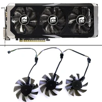 3pcs 75mm fd7010h12s dc 12v diy cooling fan r9 390 gpu fan for dataland r9 390 4g 8g graphics card fan replacement